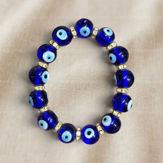 Evil Eye Glass Bead Nazar Kavach Bracelet (Protection and Positivity)
