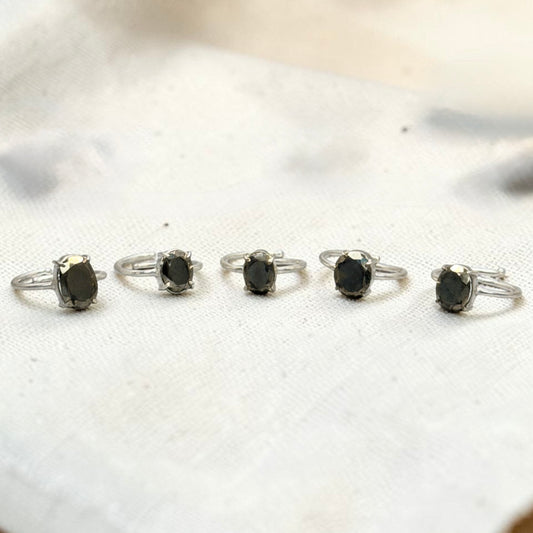Natural Pyrite Ring (Adjustable)