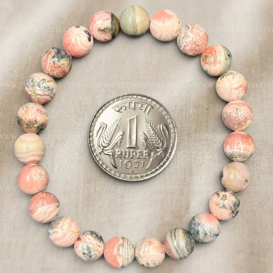 Rhodochrosite Bracelet (Love and Emotional Healing)