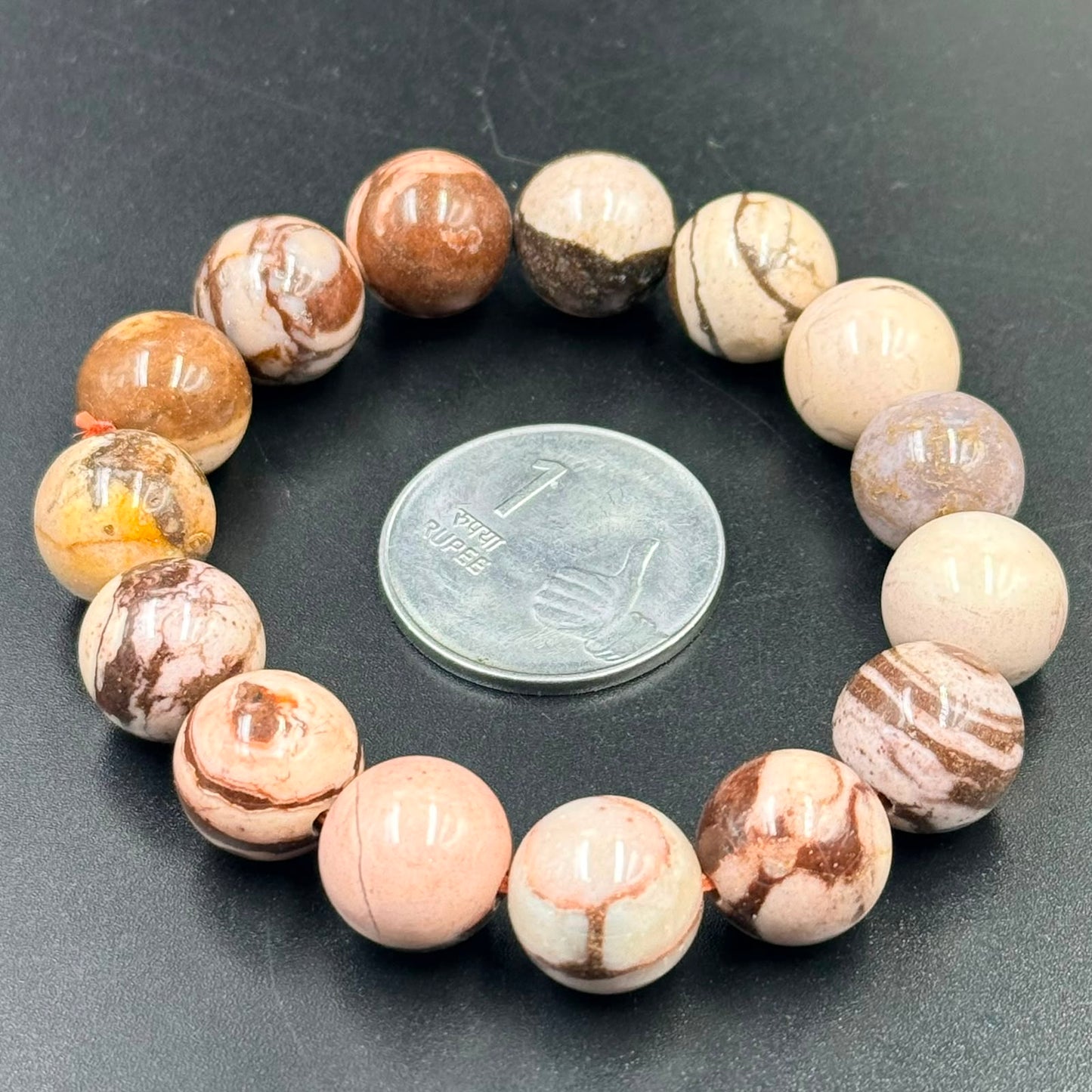 Brown Zebra Jasper Bracelet (Grounding and Stability)