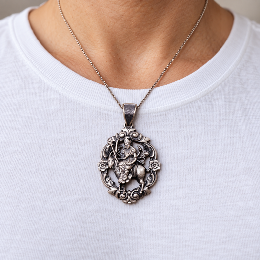 925 Silver Meldi Maa Pendant – 10 g (Protection & Blessings)