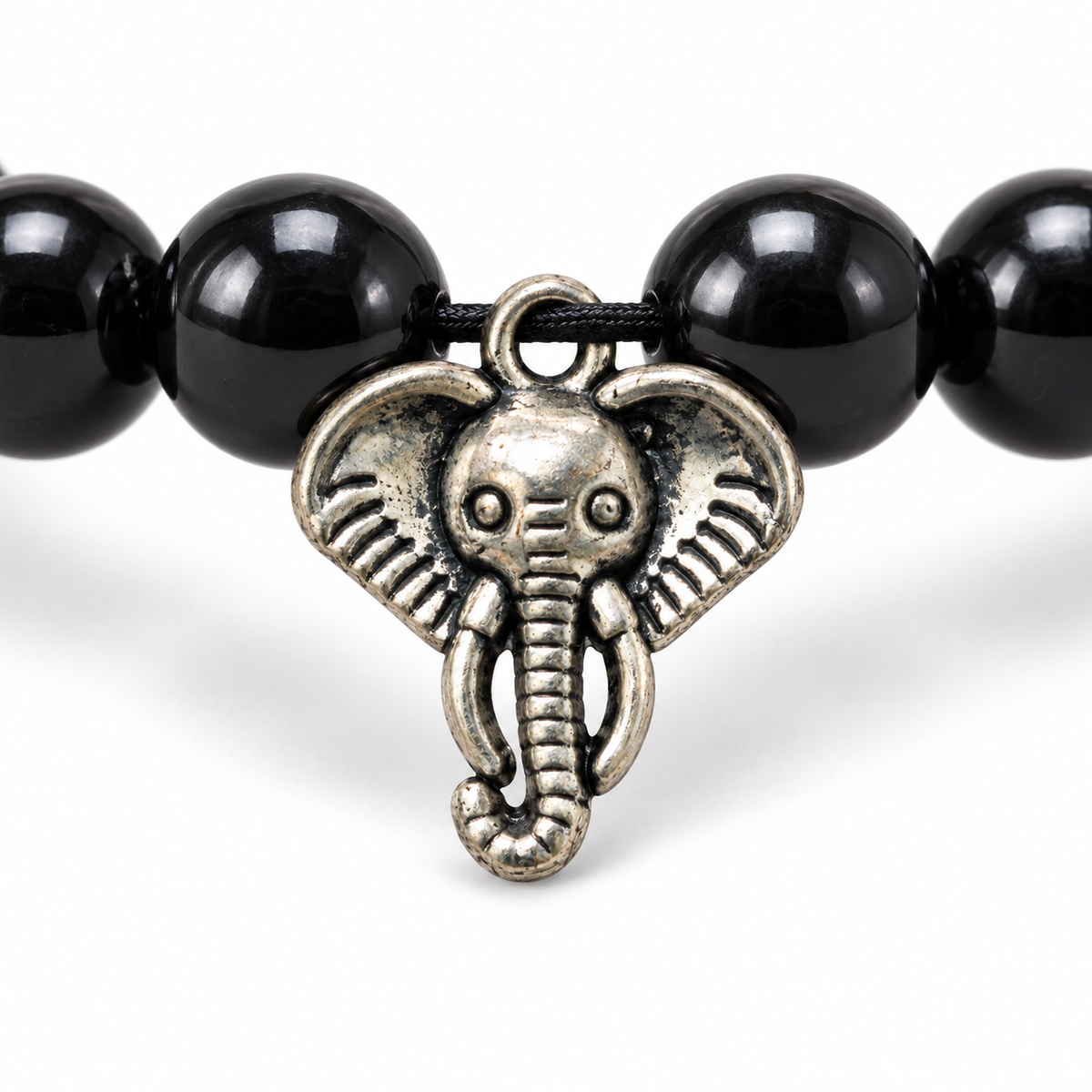 Zinc Elephant Head Charm