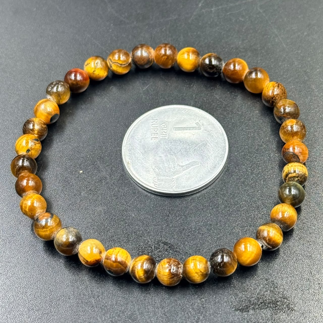 Tiger’s Eye 6mm Bracelet (Confidence & Protection)