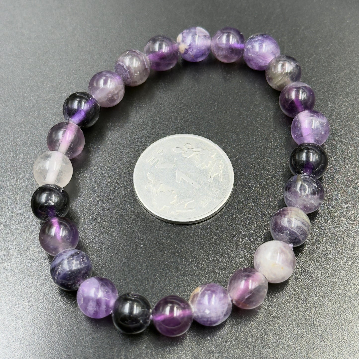 Purple Fluorite Bracelet (Intuition, Clarity and Spiritual Growth)
