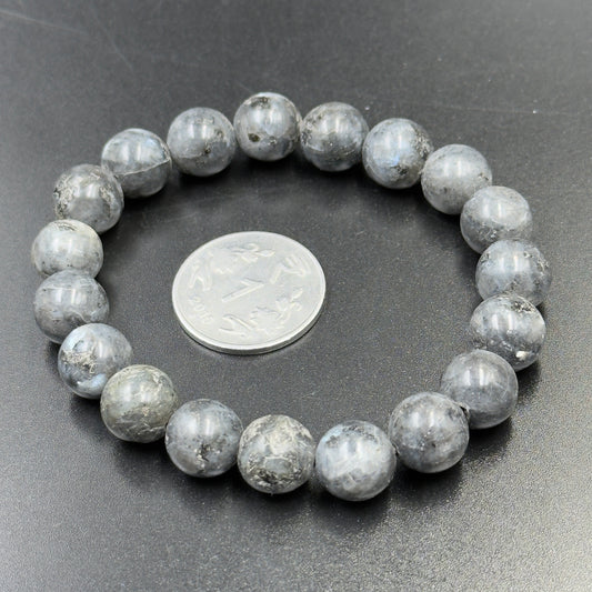 Labradorite Black and White Bracelet (Intuition and Protection)
