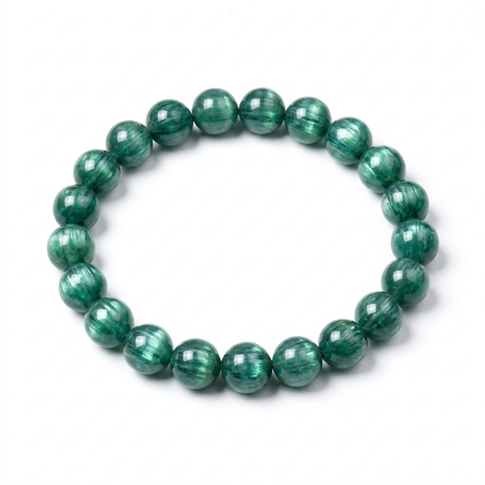 Green Kyanite Bracelet (Growth and Emotional Balance)
