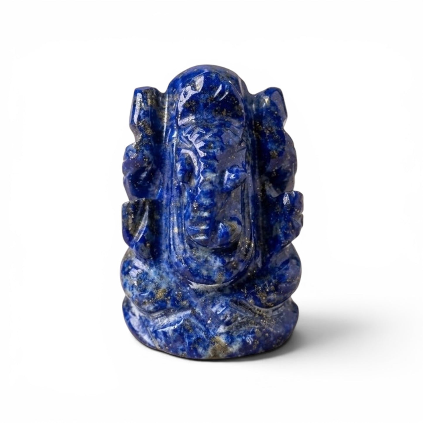 Natural Lapis Lazuli Ganesh Ji Carving Figure (Communication)