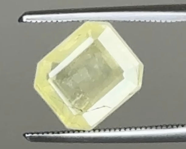 Natural Yellow Beryl 8.23 x 9.43 mm 3.97 Carat