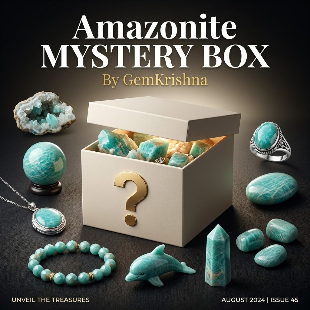 Amazonite Crystal Mystery Box (Calmness and Positive Communication)