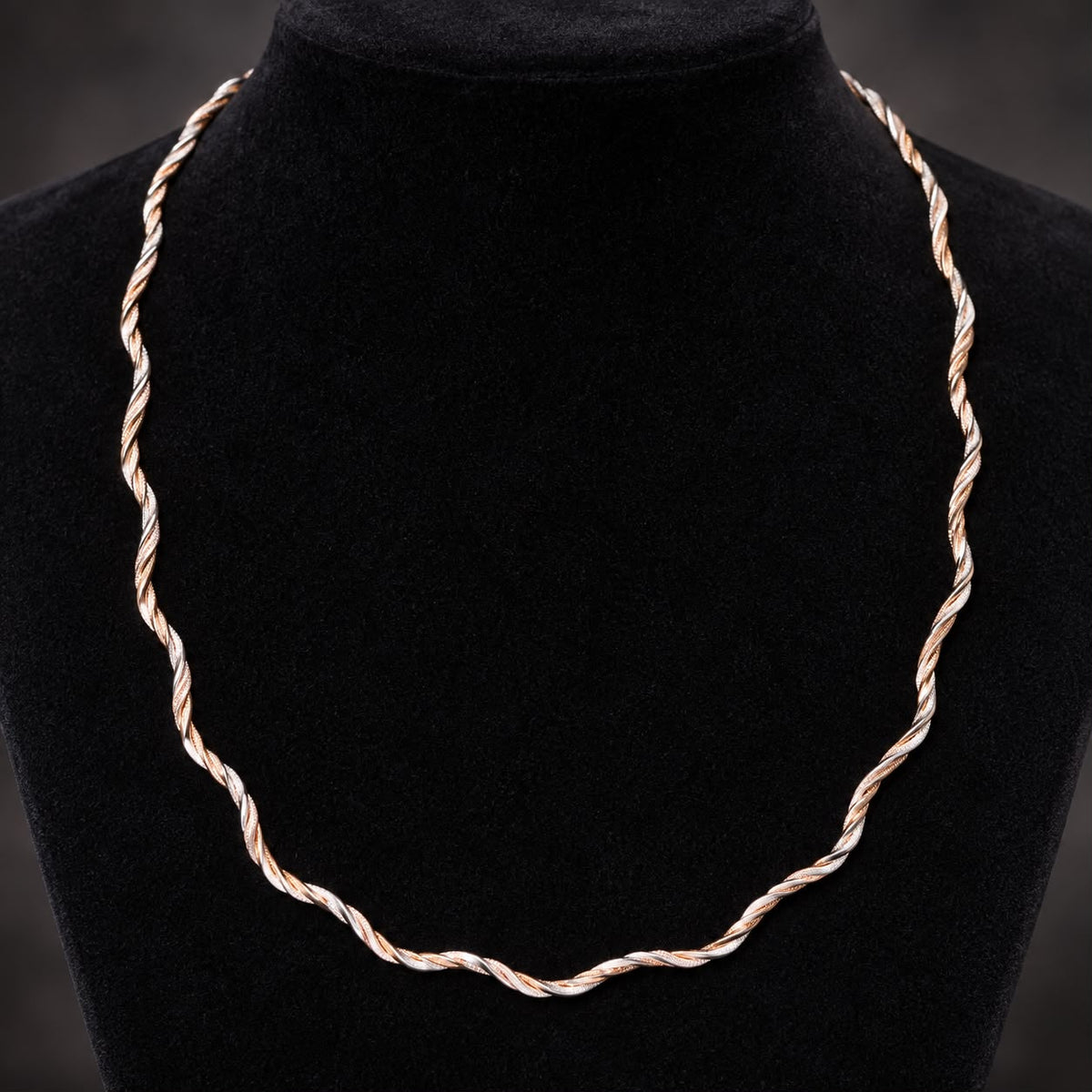 Curly Twisted Hasli Necklace in 925 Sterling Silver – 11 Gram Spiral Chain | SILVY by Poonam Gupta