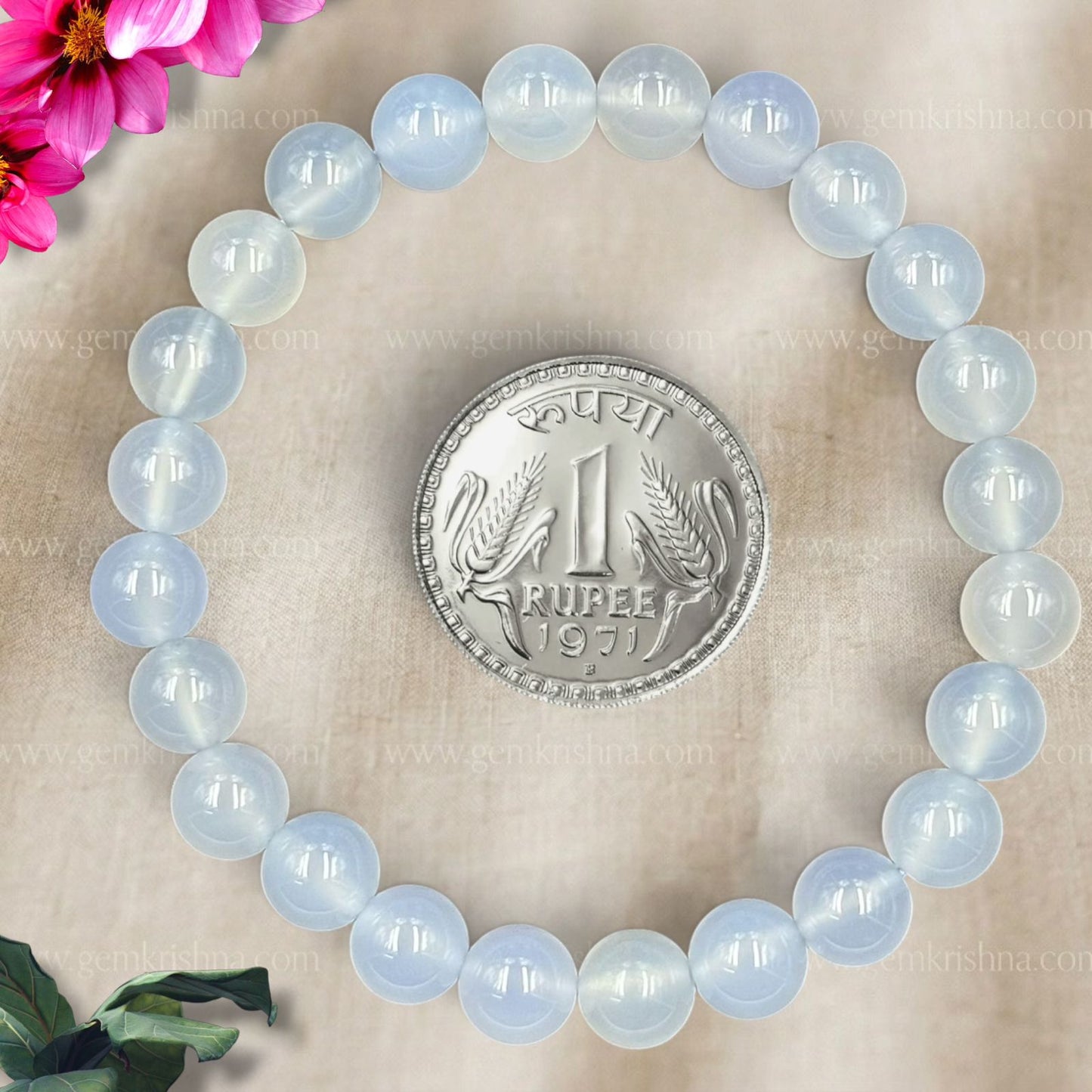 Blue Chalcedony Bracelet (Calm Communication and Peace)