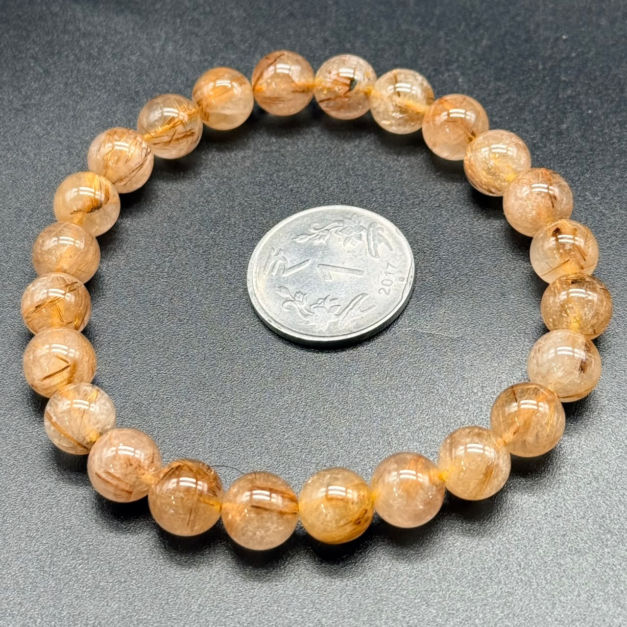 Golden Rutile Quartz Bracelet (Abundance & Clarity)