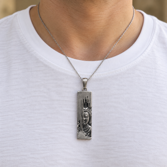 925 Silver Lord Buddha Pendant – 16 g (Peace & Mindfulness)