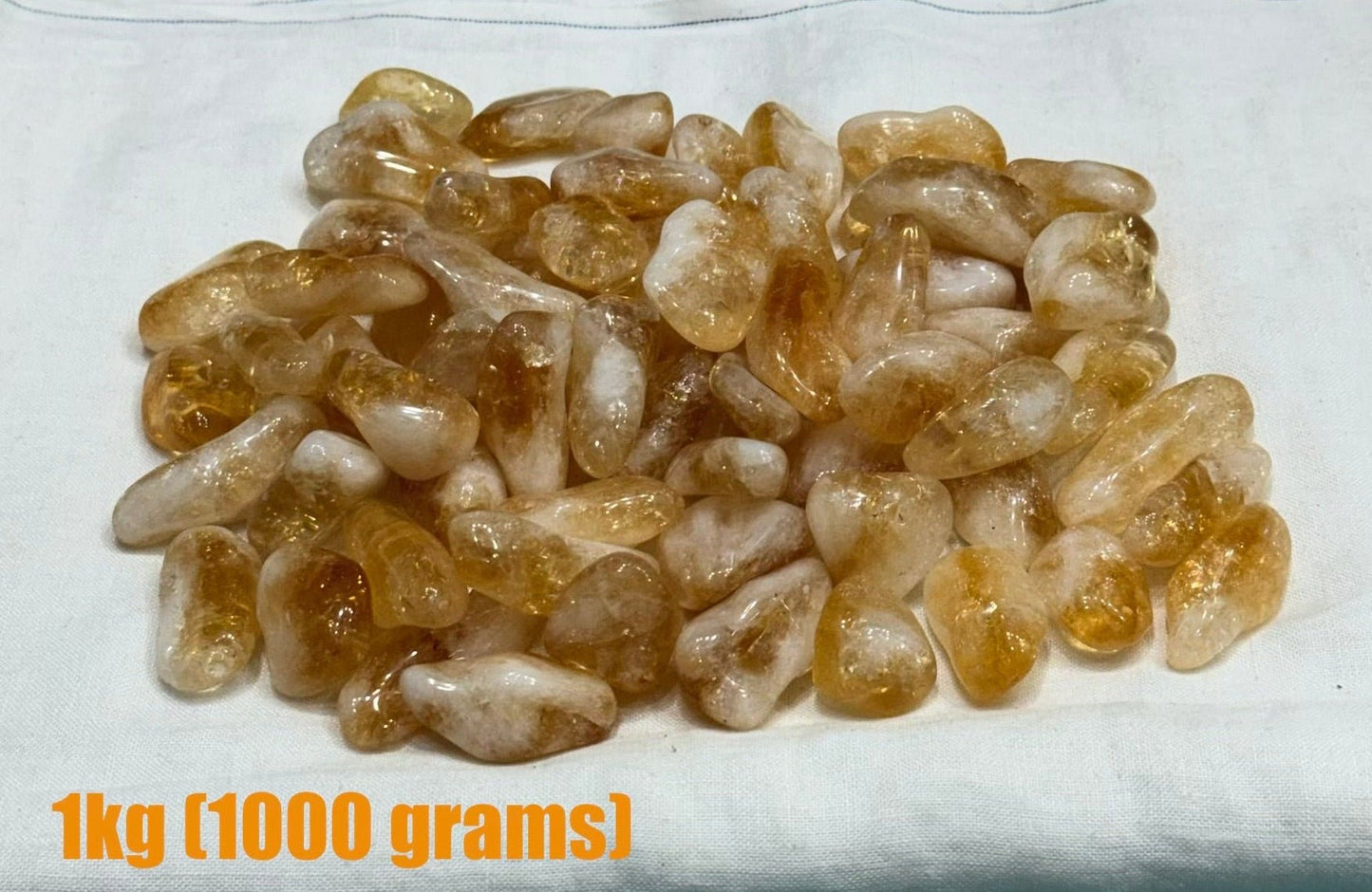 Natural Raw Citrine Tumble Gemstone 100% Natural - GemKrishna