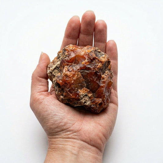 Raw Carnelian Crystal | 100% Natural | 100g to 1kg - GemKrishna