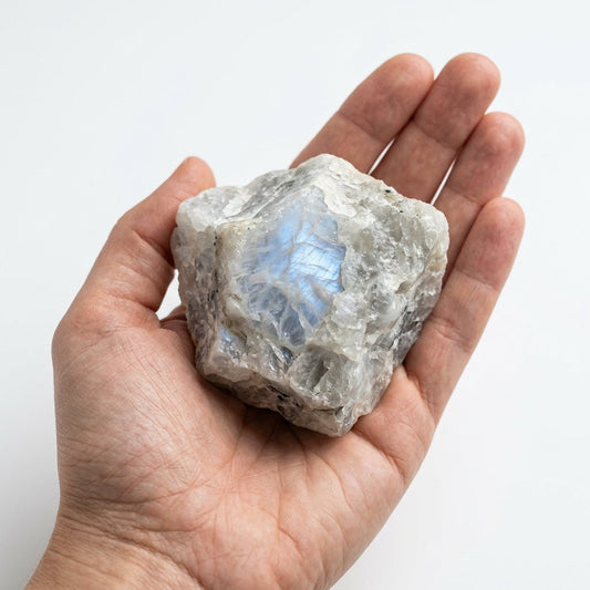 Raw Moonstone Crystal | 100% Natural | 100g to 1kg - GemKrishna