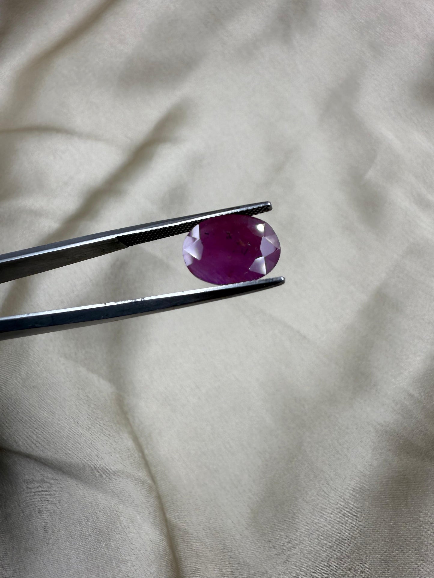 Natural Ruby Oval cut Stone 4.32 carat