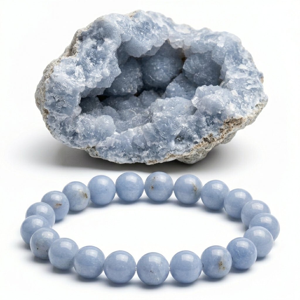 Angelite Bracelet Meaning, Benefits and Healing Properties