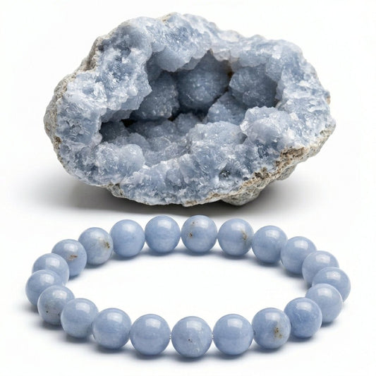 Angelite Bracelet Meaning, Benefits and Healing Properties