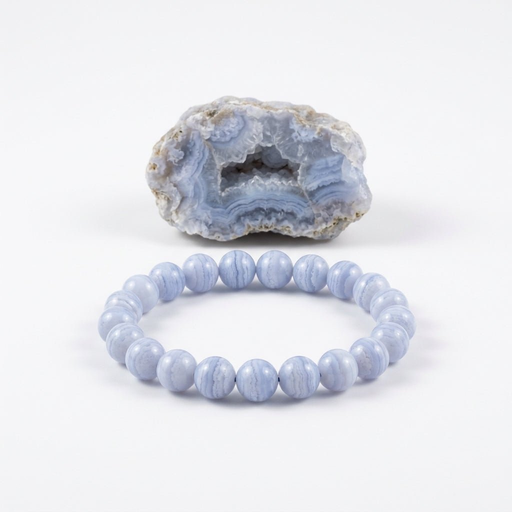 Blue Lace Agate Bracelet Meaning, Benefits and Healing Properties