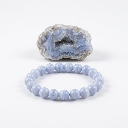 Blue Lace Agate Bracelet Meaning, Benefits and Healing Properties