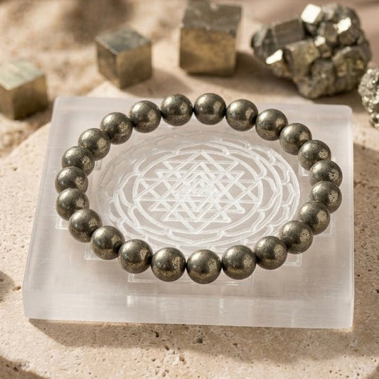Pyrite Bracelet: Meaning, Benefits, Wealth Energy, Protection and Solar Plexus Activation - GemKrishna
