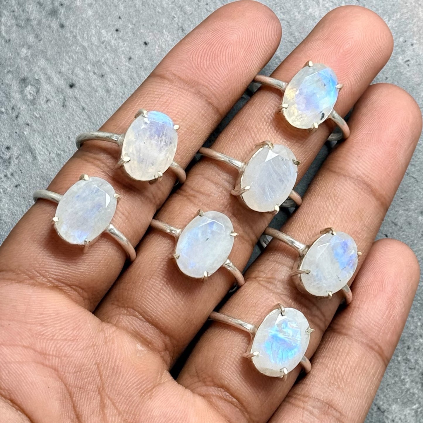Natural Moonstone Ring (Adjustable)