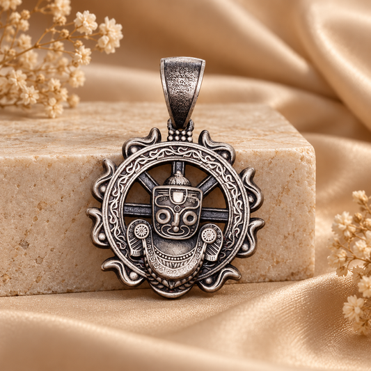 925 Silver Shree Jagannath Pendant – 10 g & 21 g (Devotion & Grace)