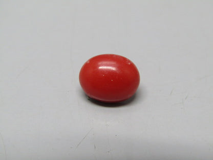 Natural Coral 3.43 Ct Japani Moonga Report No. CSP0033711