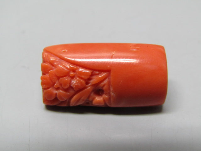 Natural Coral 13.83 Ct Japani Moonga Carving Report No. CSP0033805