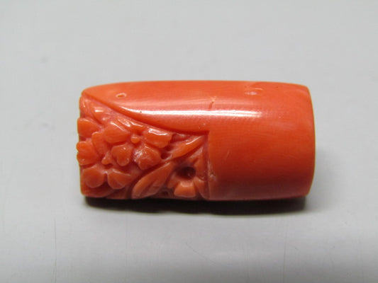 Natural Coral 13.83 Ct Japani Moonga Carving Report No. CSP0033805
