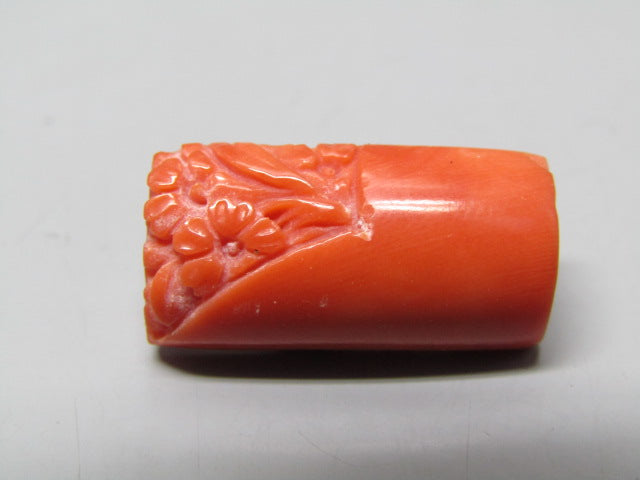 Natural Coral 14.33 Ct Japani Moonga Carving Report No. CSP0033806