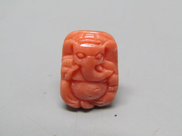 Natural Calcareous Coral 9.02 Ct Japani Carving Ganesh Report No. CSP0033738