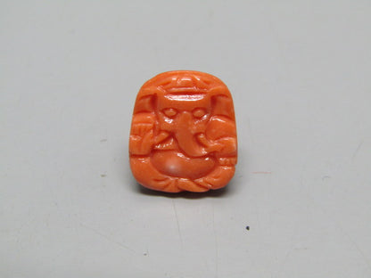 Natural Calcareous Coral 4.89 Ct Japani Carving Ganesh Report No. CSP0033742