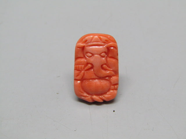 Natural Calcareous Coral 5.47 Ct Japani Carving Ganesh Report No. CSP0033744
