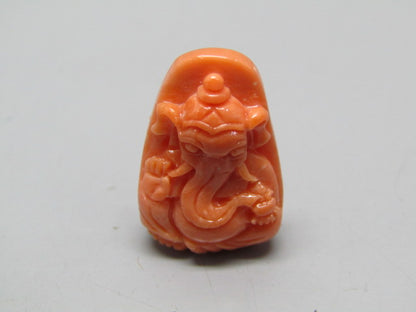Natural Calcareous Coral 13.52 Ct Japani Carving Ganesh Report No. CSP0033754