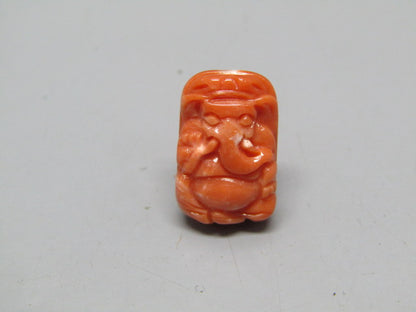 Natural Calcareous Coral 9.02 Ct Japani Carving Ganesh Report No. CSP0033762
