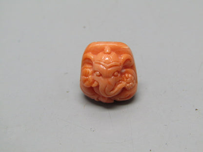 Natural Calcareous Coral 9.28 Ct Japani Carving Ganesh Report No. CSP0033767