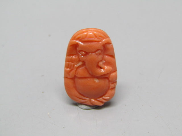 Natural Calcareous Coral 7 Ct Japani Carving Ganesh Report No. CSP0033768