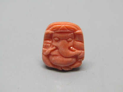 Natural Calcareous Coral 9.08 Ct Japani Carving Ganesh Report No. CSP0033771