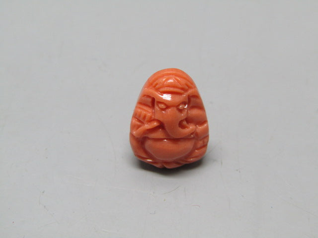 Natural Calcareous Coral 6.74 Ct Japani Carving Ganesh Report No. CSP0033778
