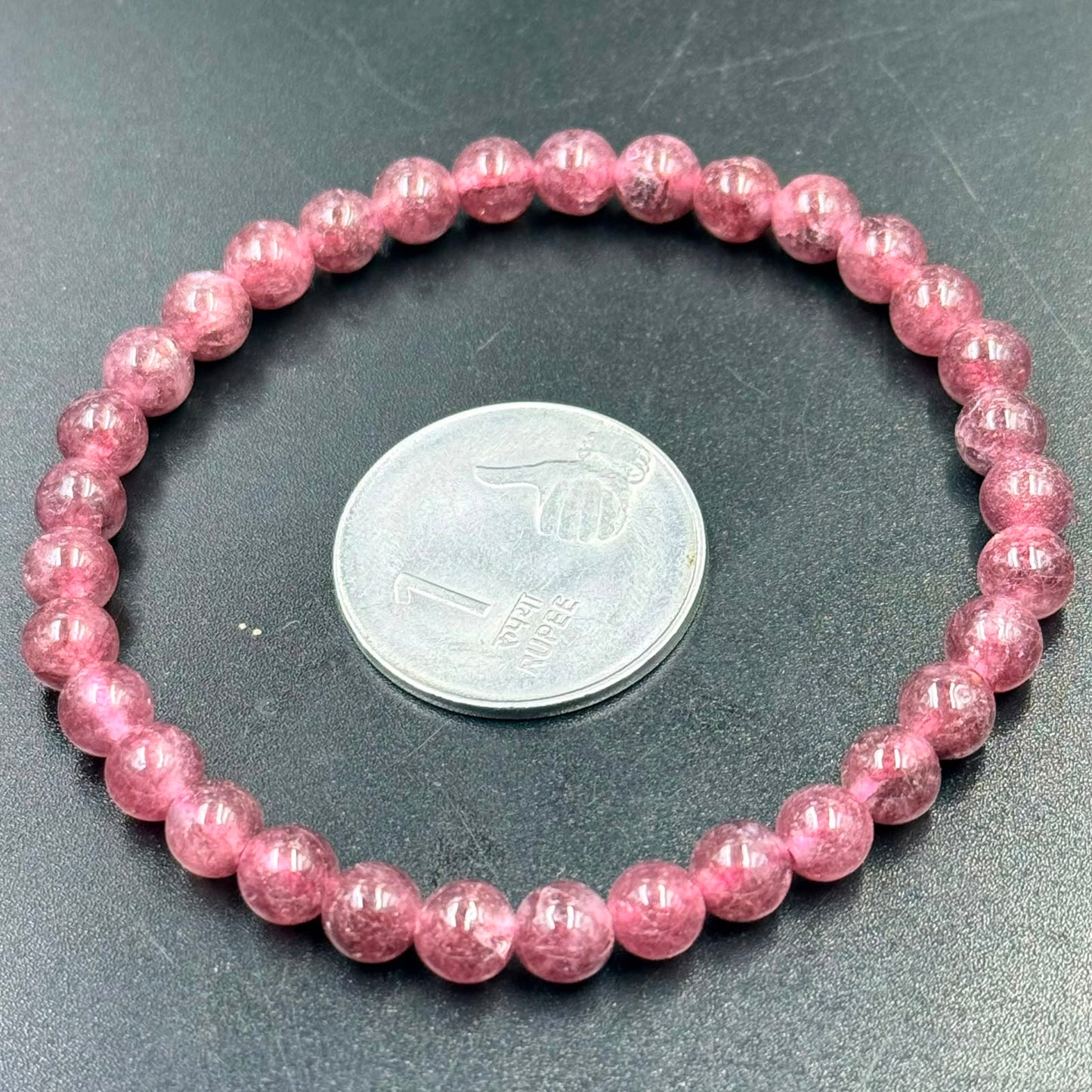 Strawberry Quartz Bracelet 6mm (Love & Emotional Balance)