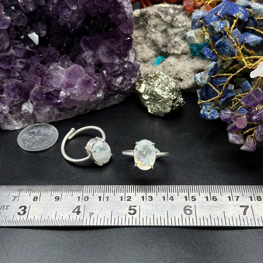 Natural Moonstone Ring (Adjustable)