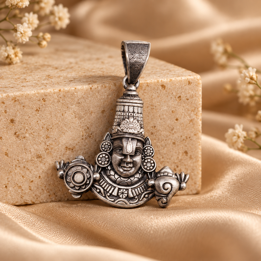 925 Silver Balaji Face Pendant – 9 g (Blessings & Prosperity)
