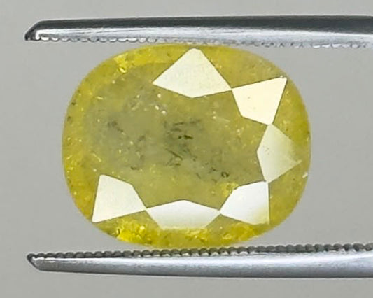 Pitambari Bi-Color Sapphire – 5.92 Carat Oval Cut | Gemkrishna