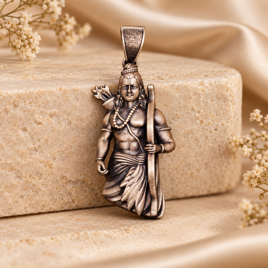 925 Silver Shree Ram Pendant – 9 g & 13 g (Dharma & Devotion)