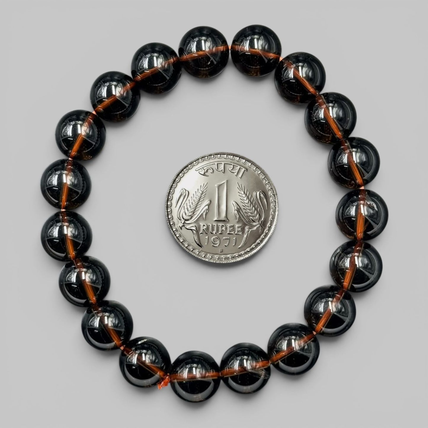 Natural Smoky Quartz Bracelet (Grounding and Protection)