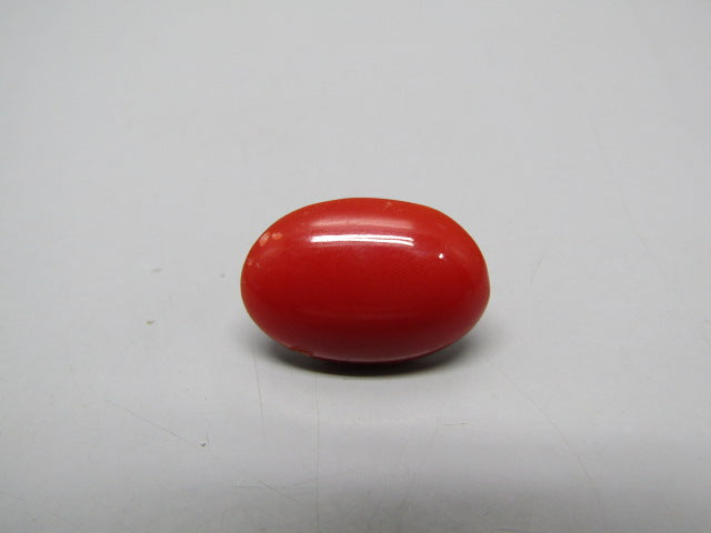 Natural Coral 7.6 Ct Japani Moonga Report No. CSP0034025