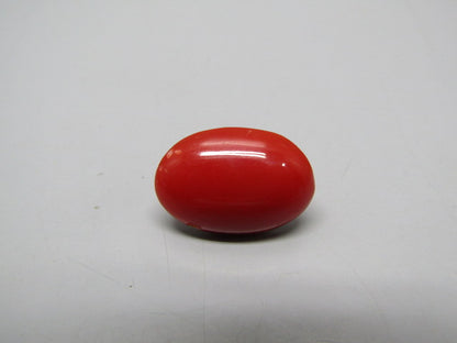 Natural Coral 7.6 Ct Japani Moonga Report No. CSP0034025