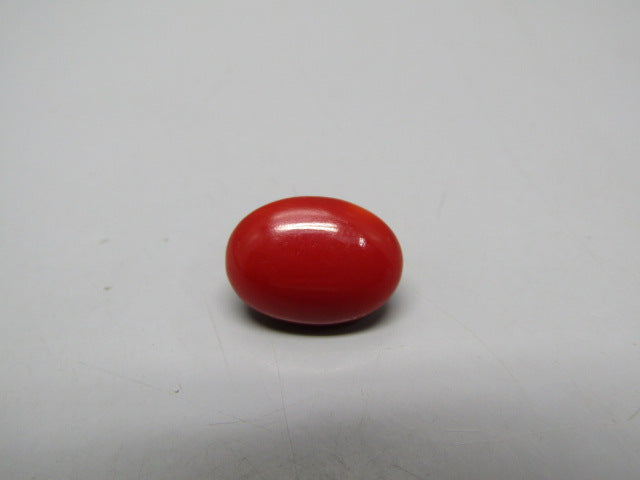 Natural Coral 7.21 Ct Japani Moonga Report No. CSP0034027